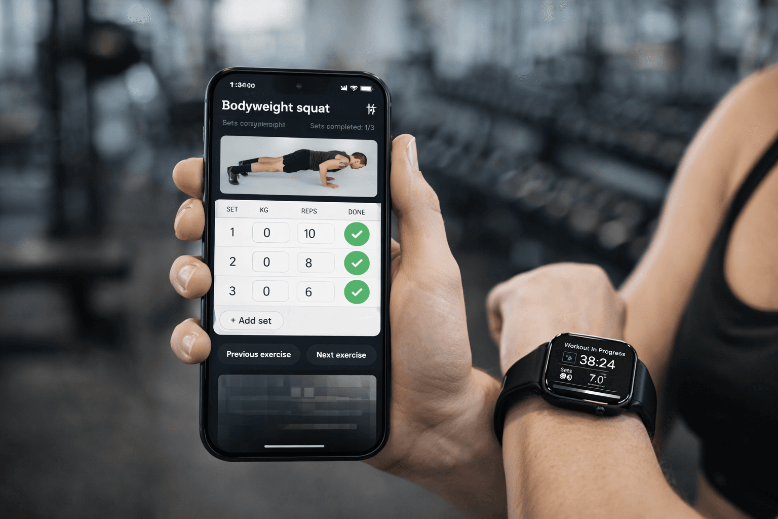 Session tracker preview
